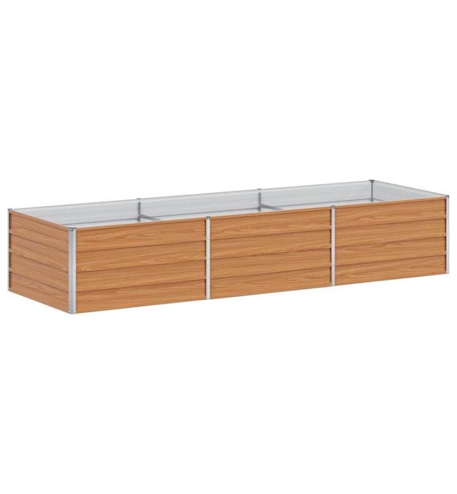 vidaXL Jardinière surélevée Marron Clair 240 x 80 x 45 cm