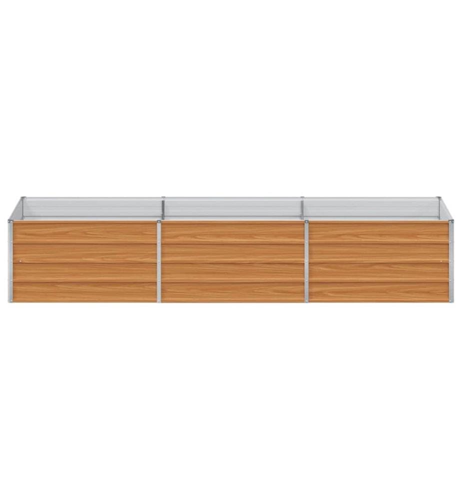 vidaXL Jardinière surélevée Marron Clair 240 x 80 x 45 cm