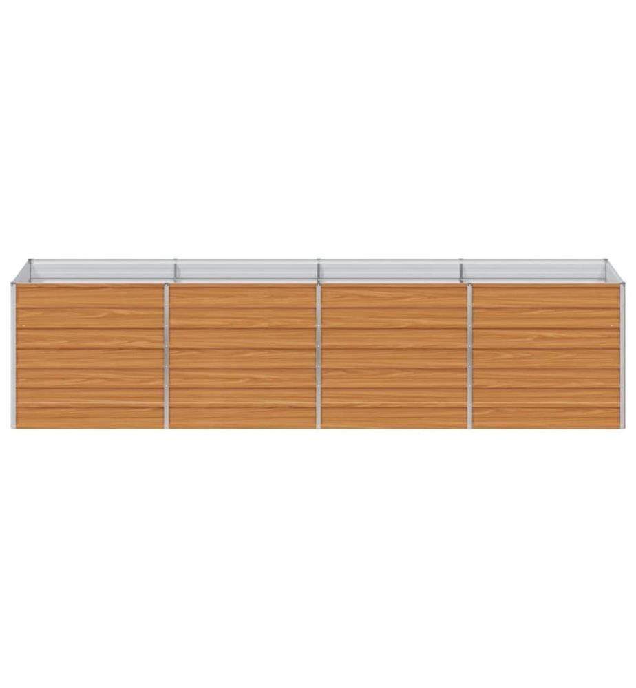vidaXL Jardinière surélevée Marron Clair 320 x 80 x 77 cm
