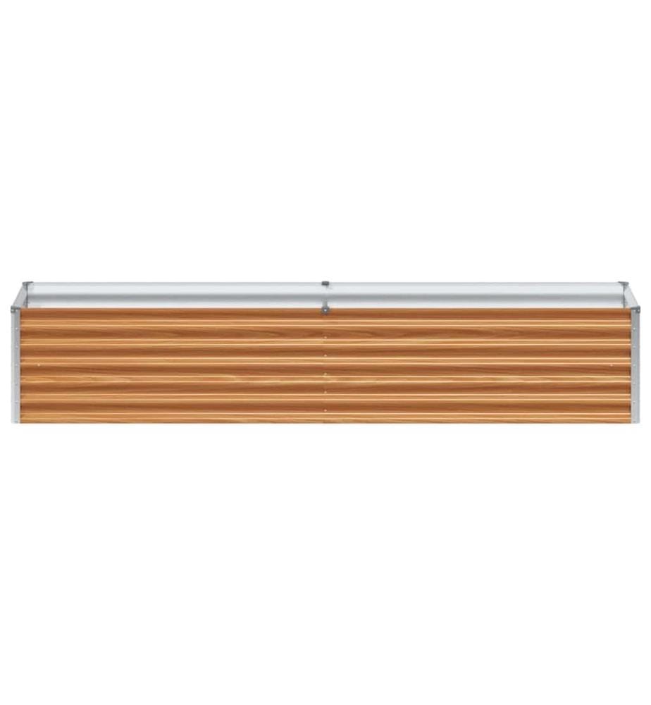 vidaXL Jardinière surélevée 195 x 50 x 36 cm Acier galvanisé