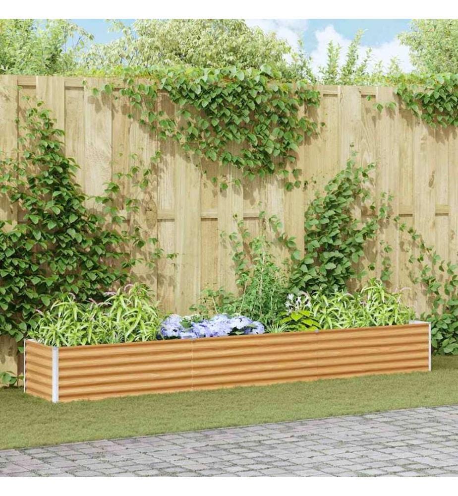 vidaXL Jardinière surélevée 290 x 50 x 36 cm Acier galvanisé