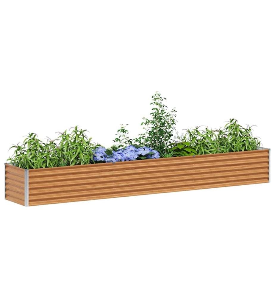 vidaXL Jardinière surélevée 290 x 50 x 36 cm Acier galvanisé