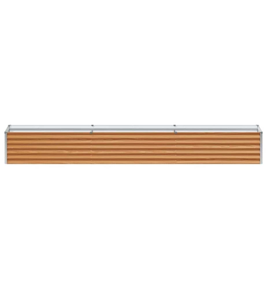 vidaXL Jardinière surélevée 290 x 50 x 36 cm Acier galvanisé