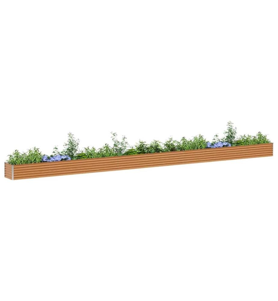vidaXL Jardinière surélevée 775 x 50 x 36 cm Acier galvanisé