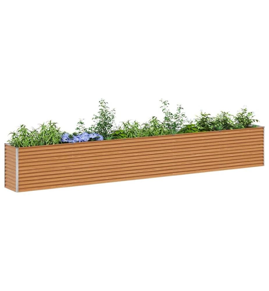 vidaXL Jardinière surélevée 485 x 50 x 68 cm Acier galvanisé