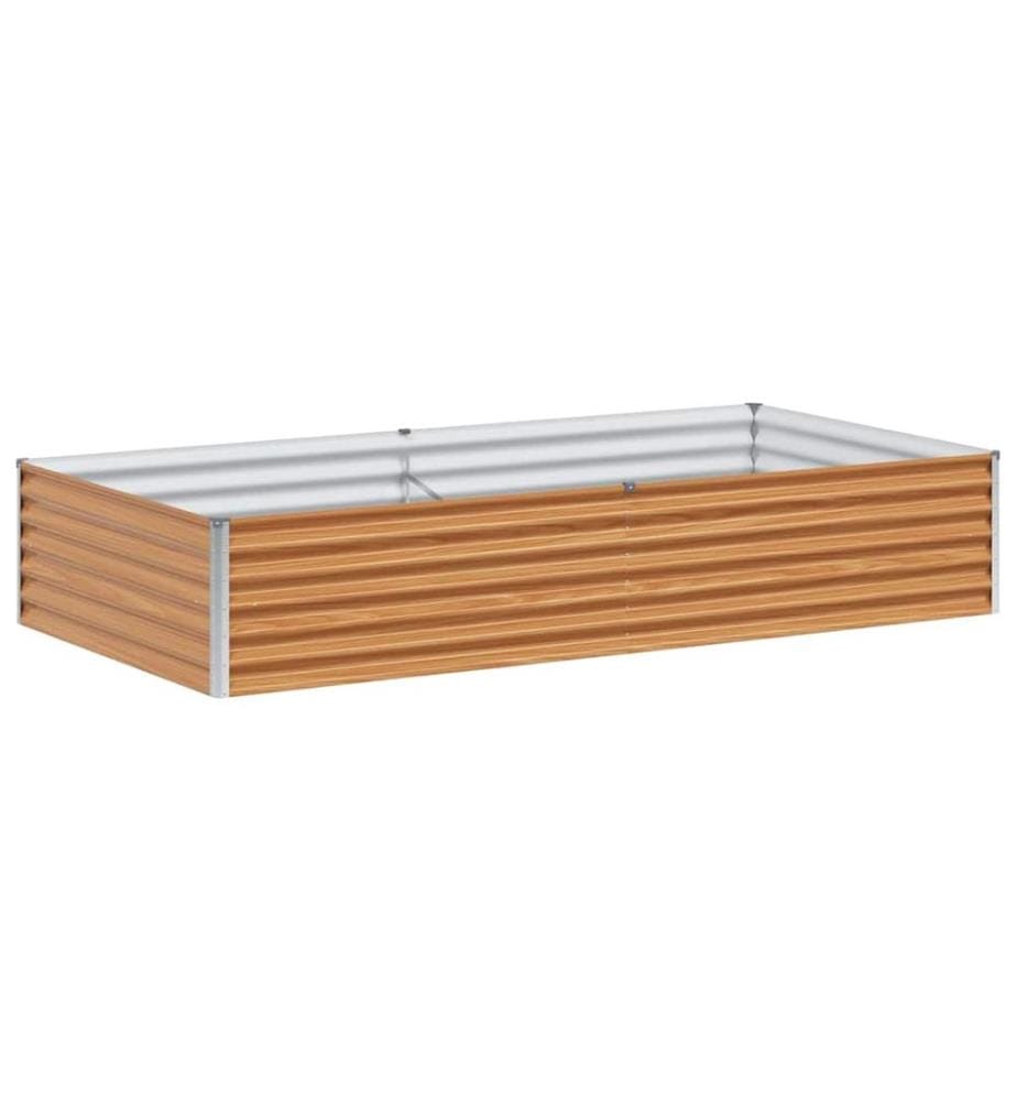 vidaXL Jardinière surélevée 195 x 100 x 36 cm Acier galvanisé