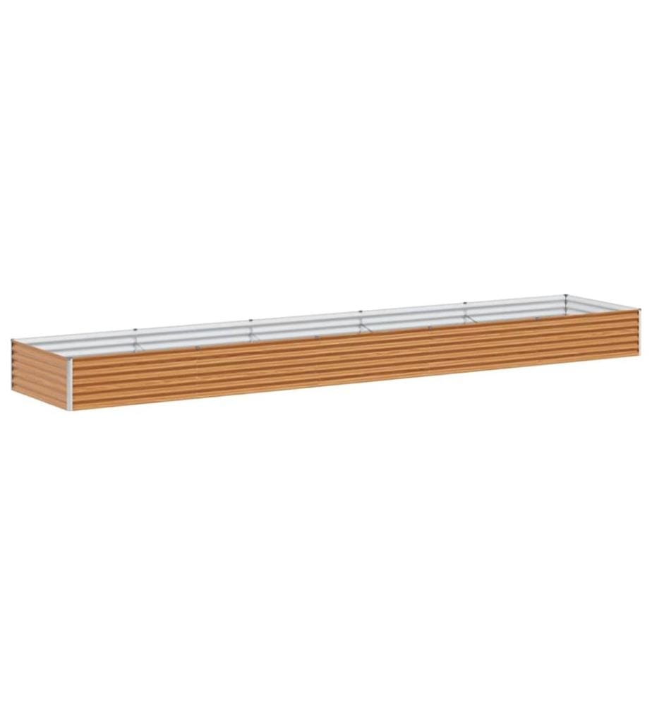 vidaXL Jardinière surélevée 485 x 100 x 36 cm Acier galvanisé