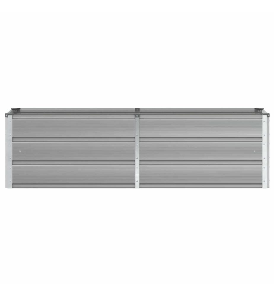 vidaXL Jardinière Gris clair 160 x 40 x 45 cm Acier