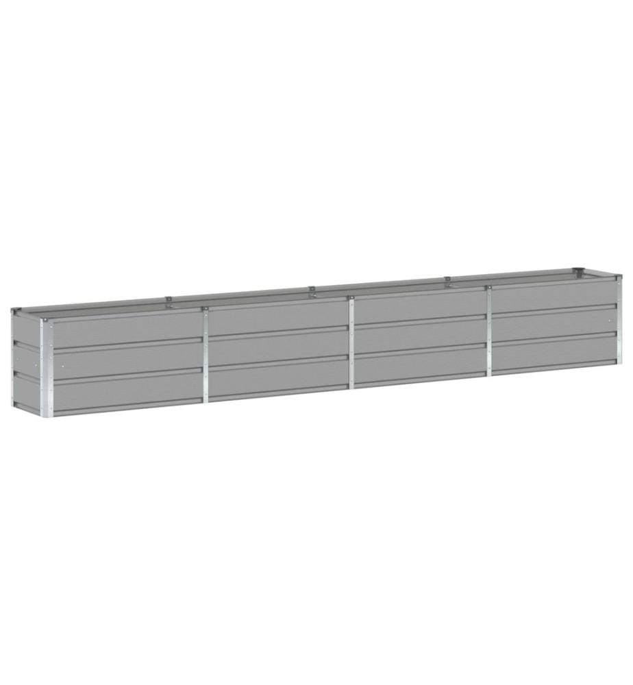 vidaXL Jardinière Gris clair 320 x 40 x 45 cm Acier