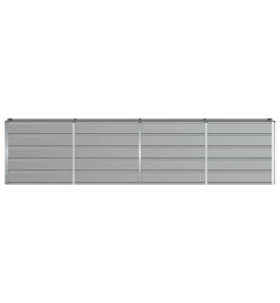 vidaXL Jardinière Gris clair 320 x 40 x 75 cm Acier