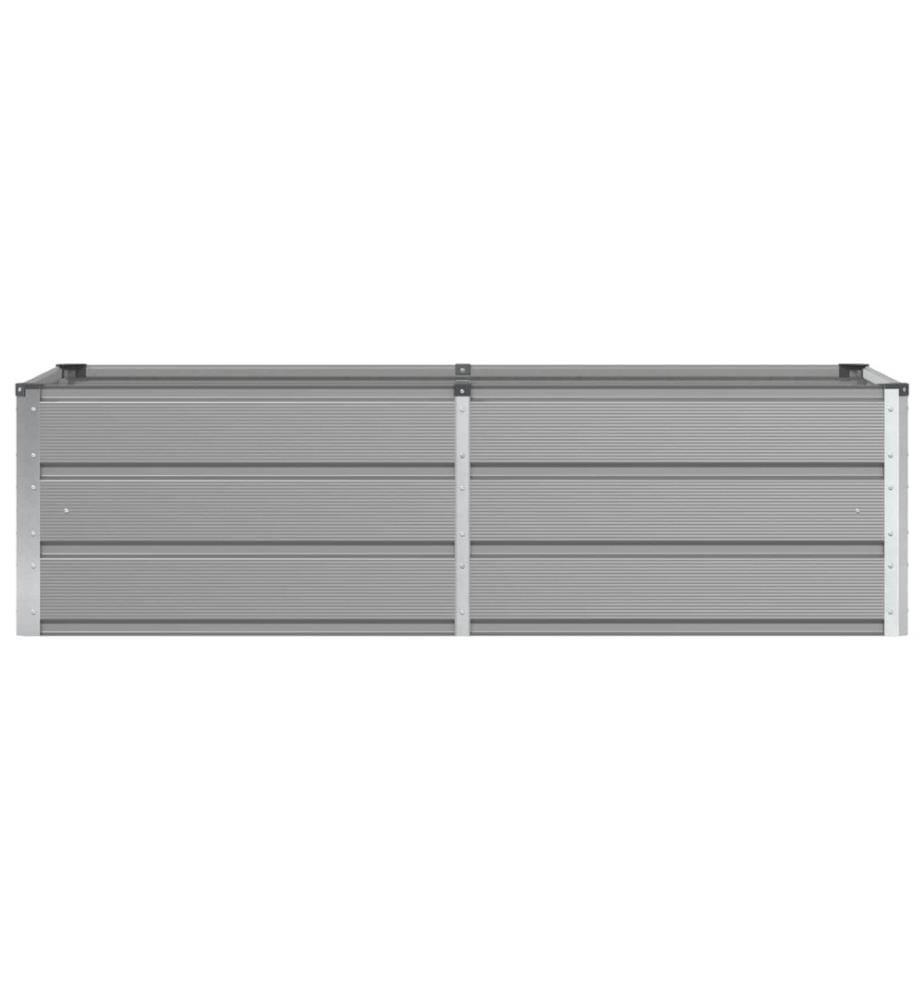vidaXL Jardinière Gris clair 160 x 80 x 45 cm Acier