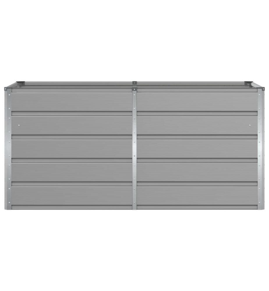 vidaXL Jardinière Gris clair 160 x 80 x 75 cm Acier