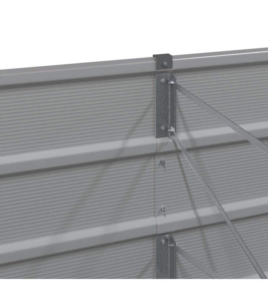 vidaXL Jardinière Gris clair 160 x 80 x 75 cm Acier