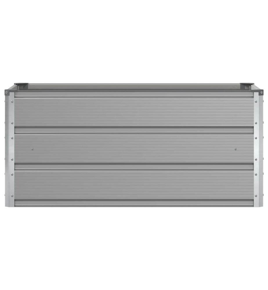 vidaXL Jardinière Gris clair 100 x 50 x 45 cm Acier galvanisé