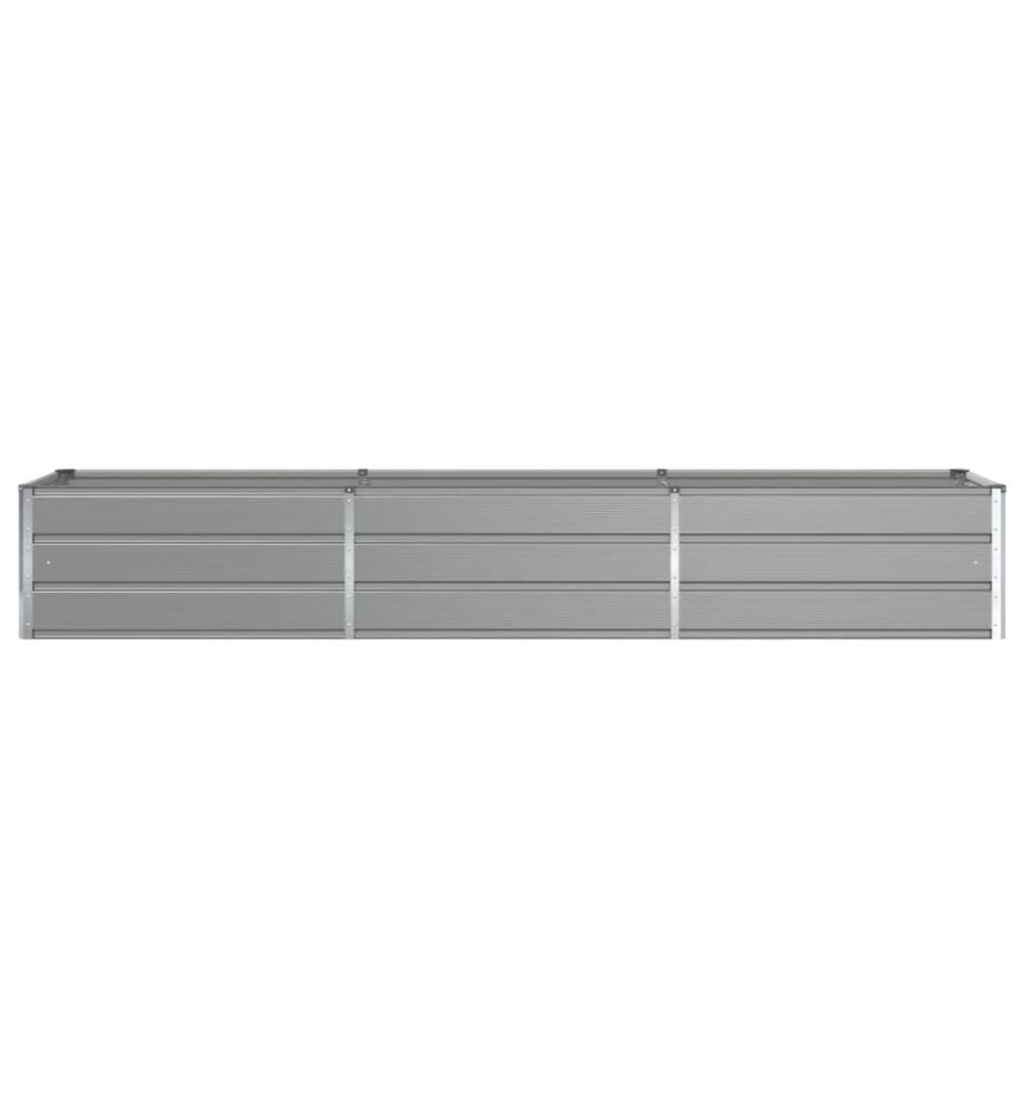 vidaXL Jardinière Gris clair 290 x 50 x 45 cm Acier galvanisé