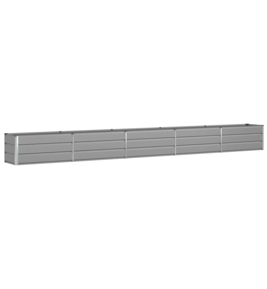 vidaXL Jardinière Gris clair 480 x 50 x 45 cm Acier galvanisé
