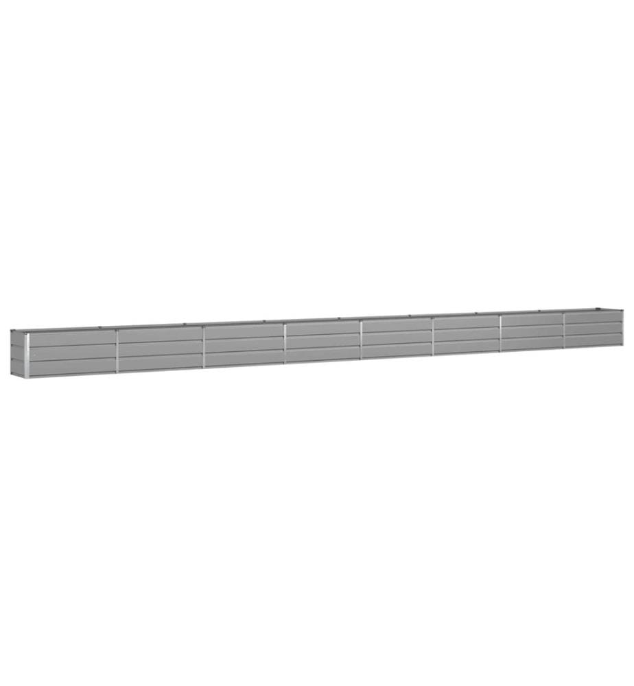 vidaXL Jardinière Gris clair 770 x 50 x 45 cm Acier galvanisé