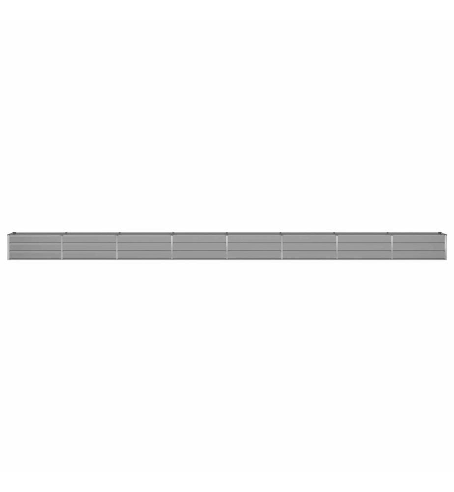 vidaXL Jardinière Gris clair 770 x 50 x 45 cm Acier galvanisé