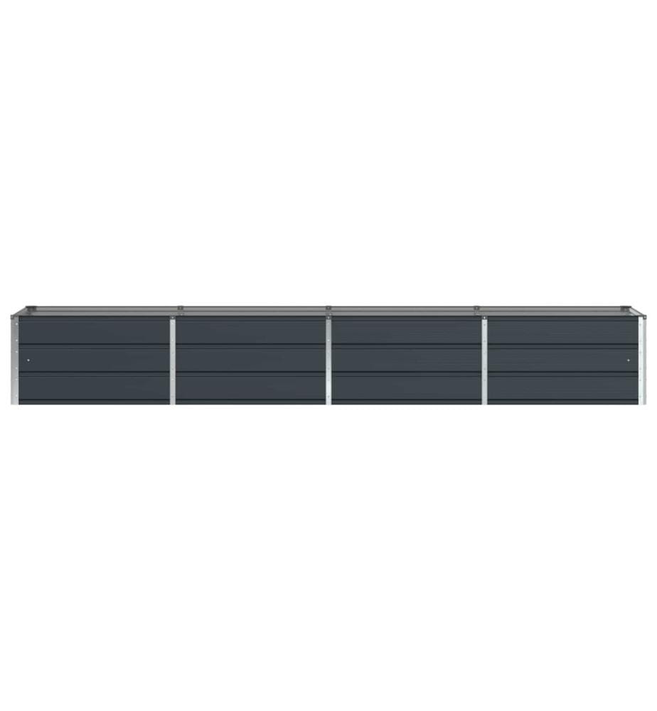 vidaXL Jardinière Anthracite 320 x 80 x 45 cm Acier