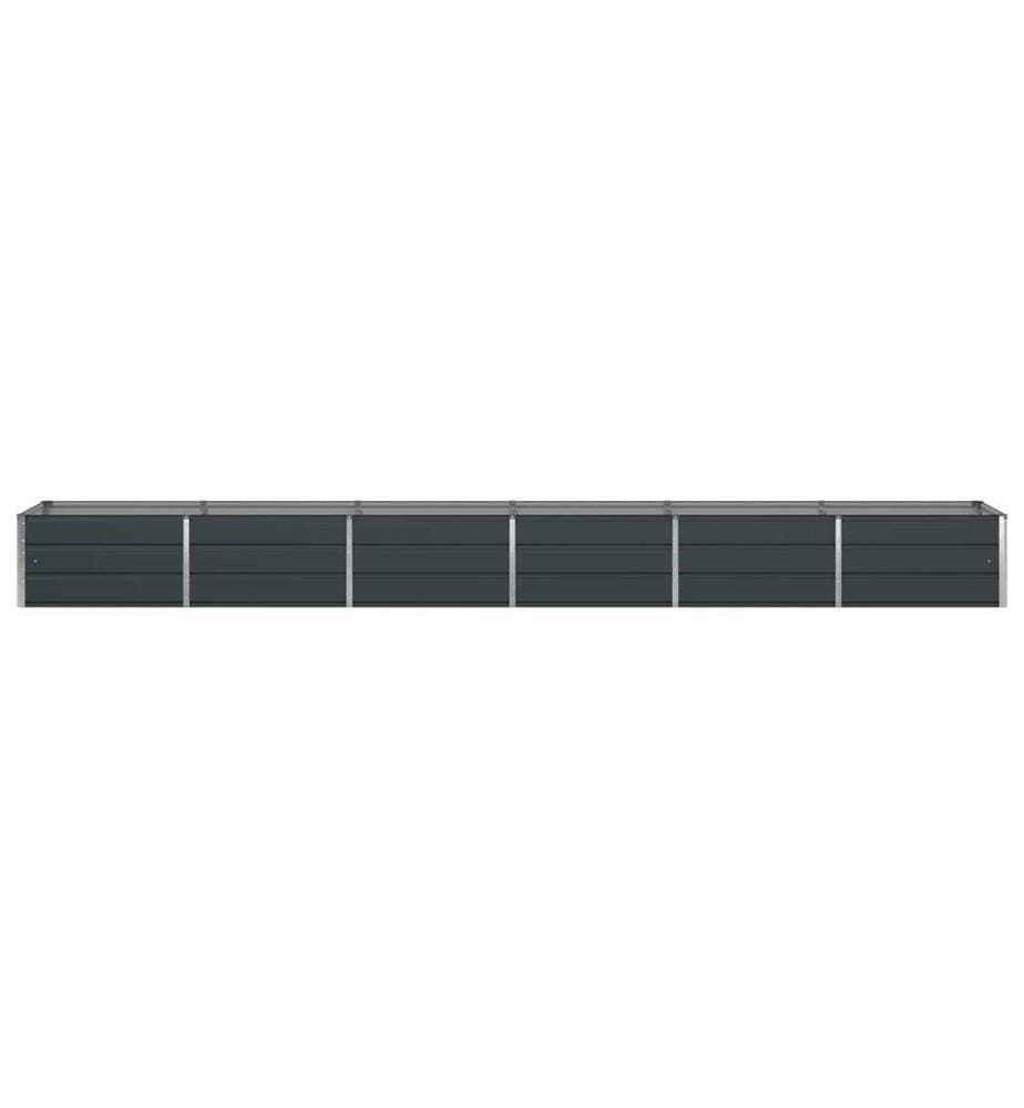 vidaXL Jardinière Anthracite 480 x 80 x 45 cm Acier