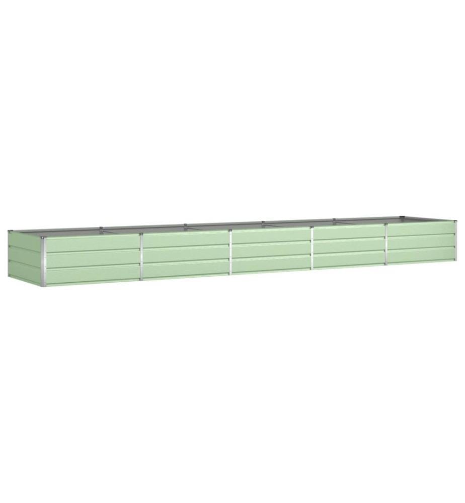 vidaXL Jardinière Vert pastel 480 x 100 x 45 cm Acier galvanisé