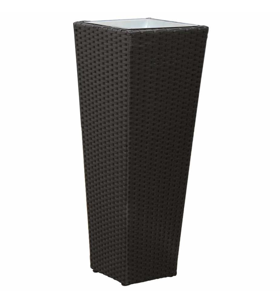vidaXL Ensemble d'extérieur 3 pcs Noir Mét??
