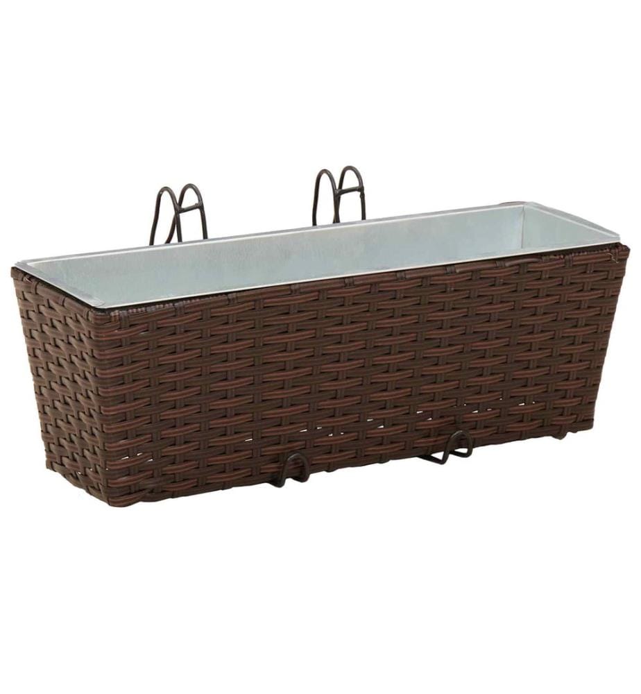 vidaXL Garde-Corps 2 pcs 50 x 17 x 17 cm Mét??