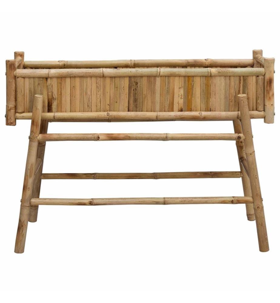 vidaXL Jardinière avec support Naturel 100 x 38 x 74 cm Bambou