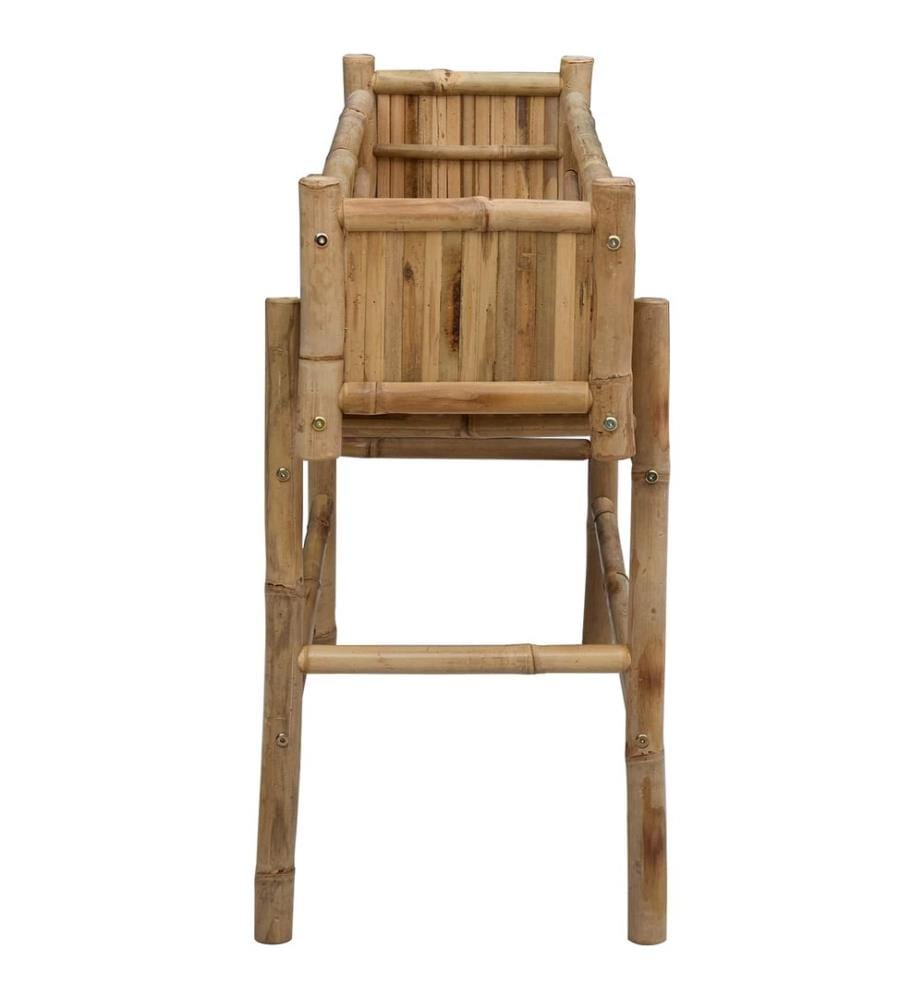 vidaXL Jardinière avec support Naturel 100 x 38 x 74 cm Bambou