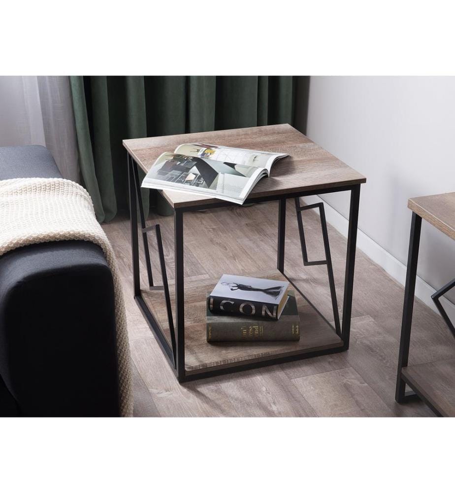 Table d'appoint FORRES Marron/noir