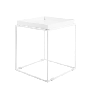 Table d'appoint SAXON Métal Blanc
