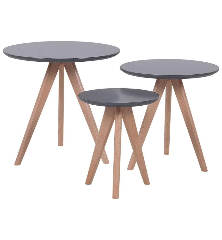 Couchtisch 3er Set VEGAS Grau