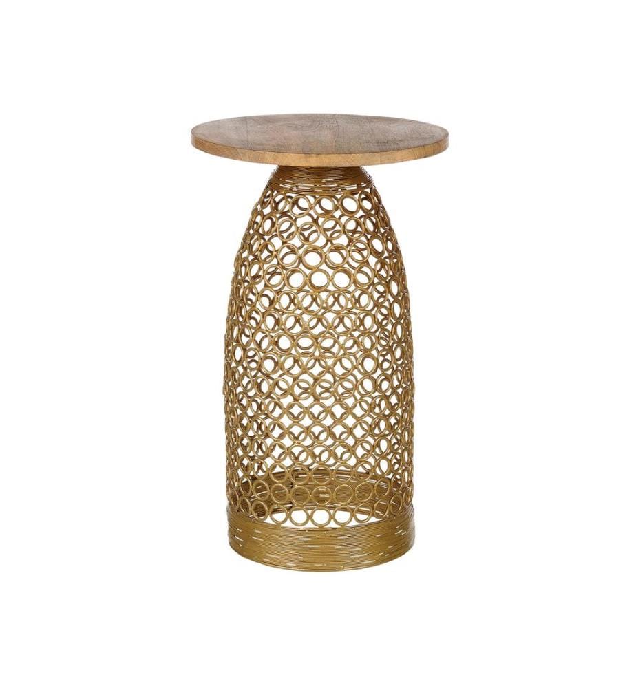 Table d'appoint WAIHI Bois de manguier Marron
