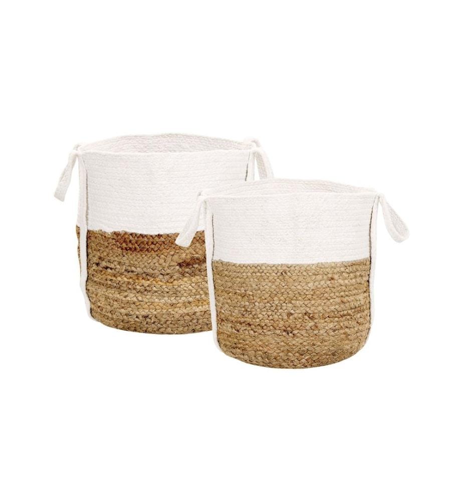 Set di 2 cestini BELLPAT Iuta Naturale
