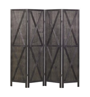 Divisorio per ambienti a 4 pannelli RIDANNA Marrone scuro 163 cm 170 cm