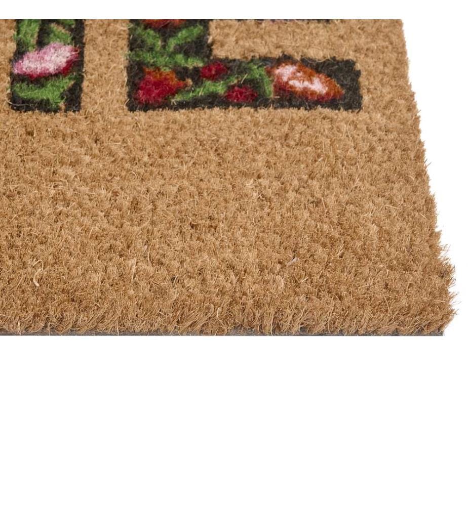 Fussmatte ZAMBALES Naturfarben 40 x 60 cm Kokosfasern