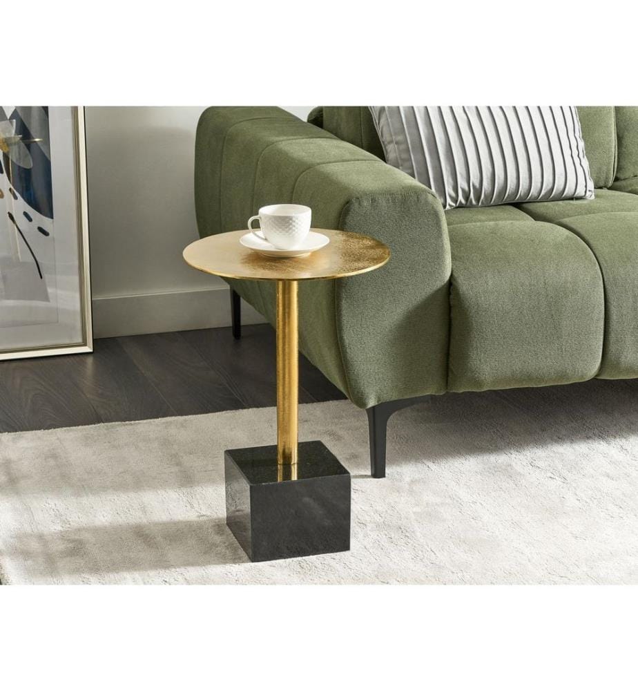Table d'appoint COLIBRI Métal Doré
