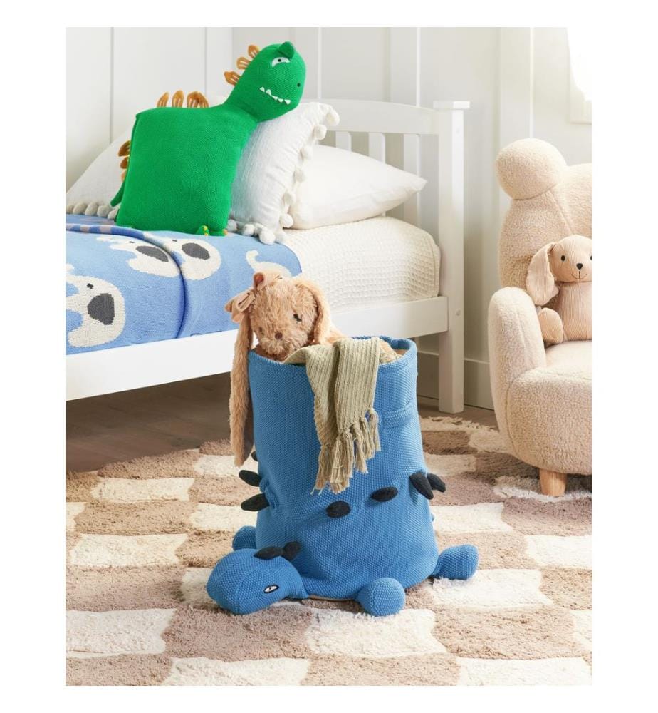 Cestino per bambini Dinosauro BAGNU Cotone Blu