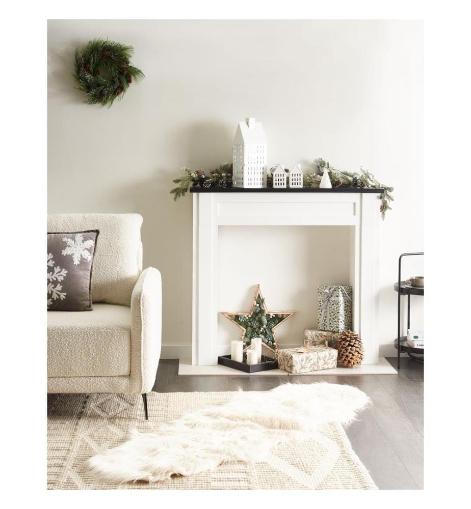Fireplace Mantel BAUDIN White
