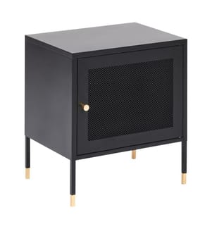 Comodino OSSETT Metallo Nero