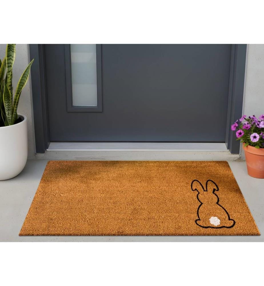 Doormat LINGAYEN Natural 55 x 120 cm Rabbit Coir