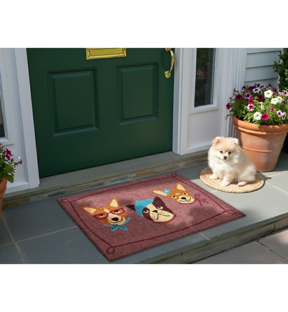 Fussmatte BABABU Bunt 60 x 90 cm Hund Kokosfasern