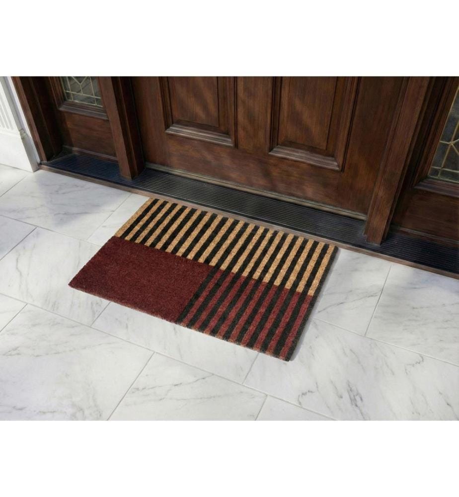 Paillasson TUKSUK Marron/beige 40 x 60 cm Fibre de coco