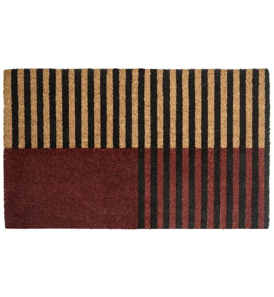 Fussmatte TUKSUK Braun / Beige 45 x 75 cm Kokosfasern