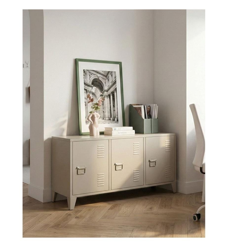 Storage Unit CARDIFF Metal Beige
