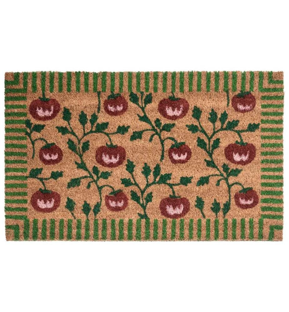 Fussmatte KNIK Naturfarben 45 x 75 cm Tomate Kokosfasern