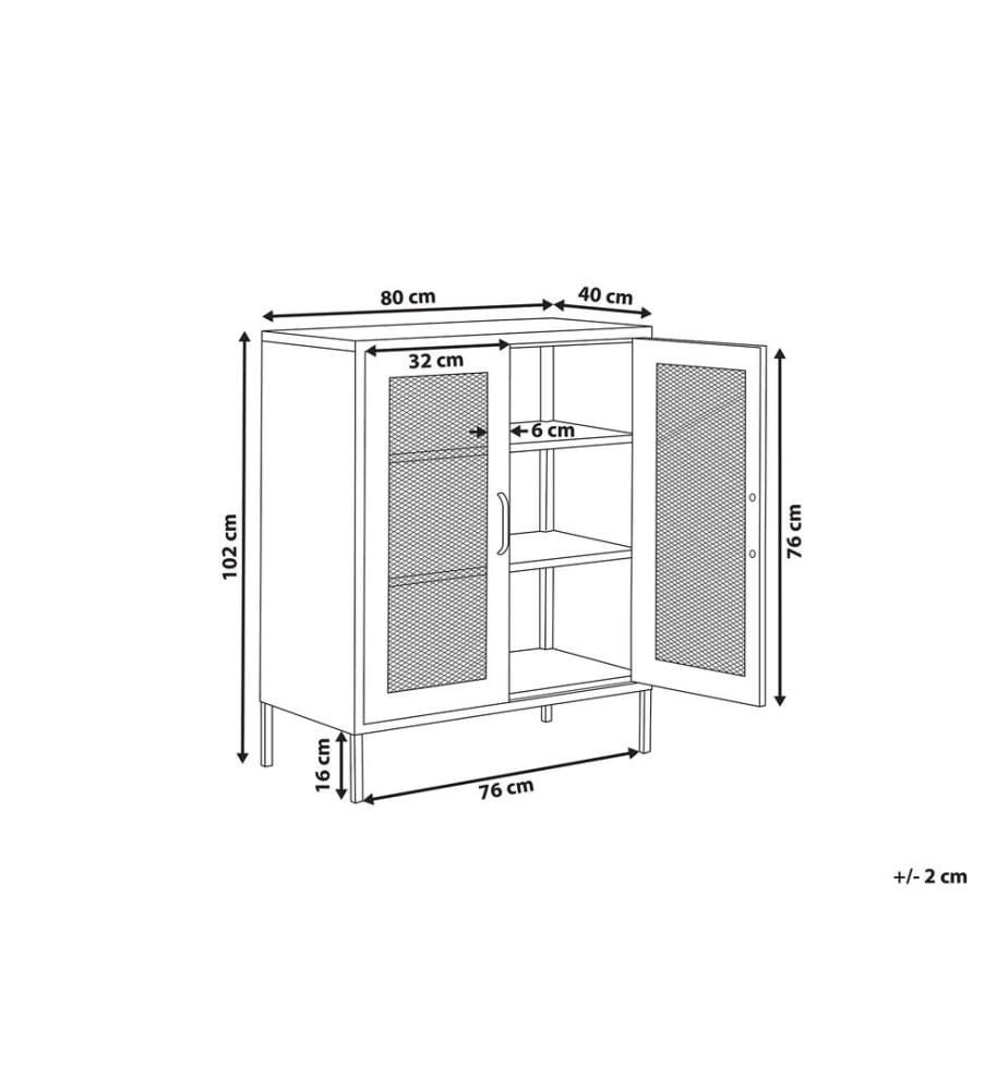Armadio WAKATIPU Metallo Verde menta