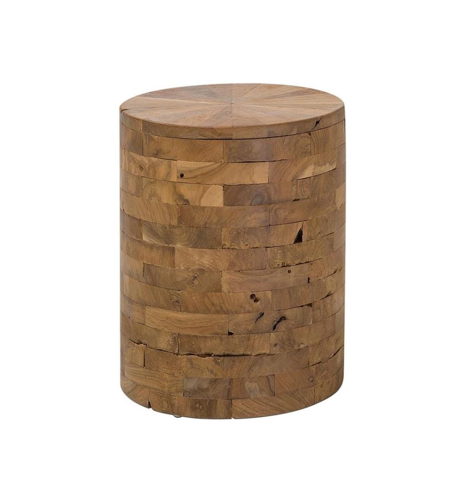 Table d'appoint BRANT Teck Marron