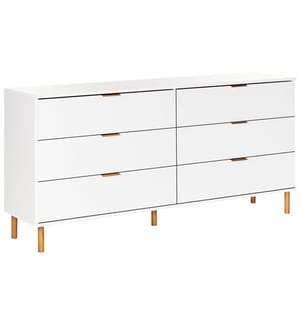 Cassettiera a 6 cassetti WALPOLE Bianco