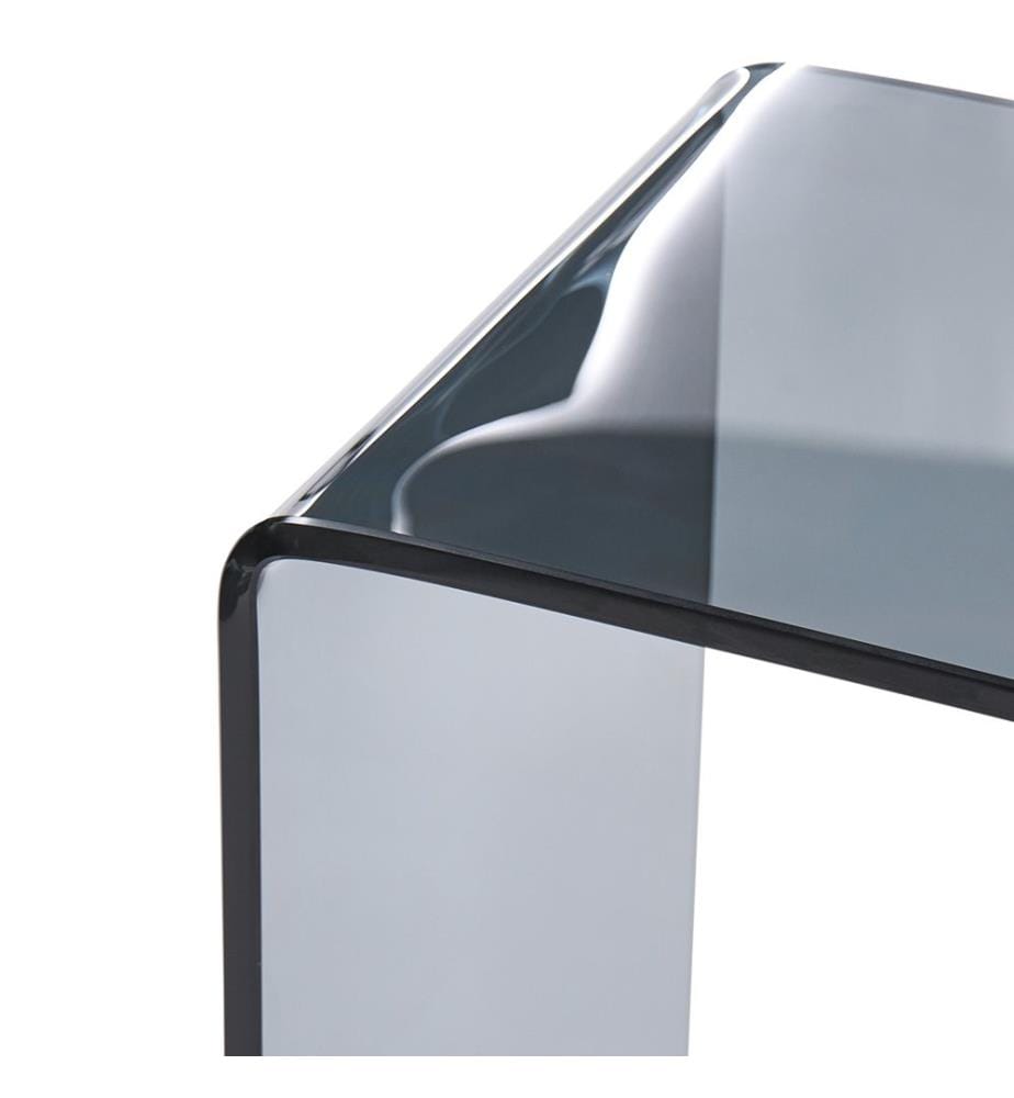 Console Table KENDALL Tempered Glass Black